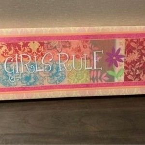 girls rule sign